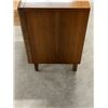 Image 7 : Mid Century Satin Walnut Diamond Front Lowboy 6 Drawer Dresser - Approx: 59.5x19" & 32"T
