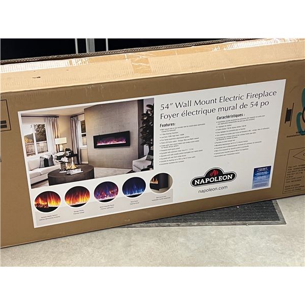 Napoleon 54" Wall Mount Electric Fireplace - open box, see all photos