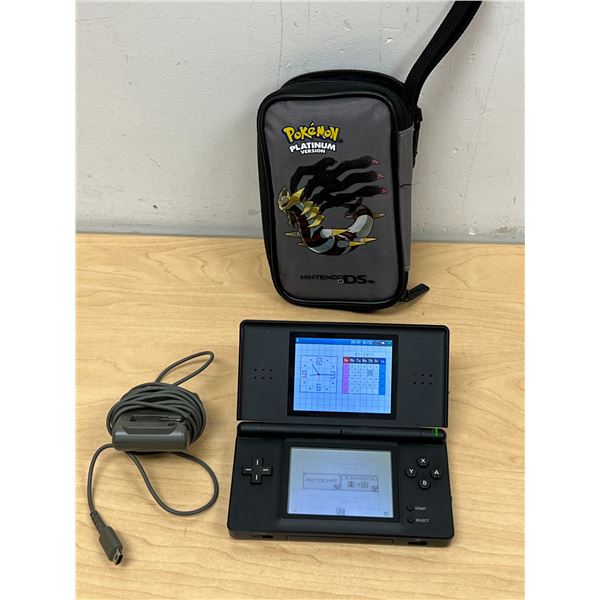 Nintendo DS Lite With Charger & Case - not tested - see all photos