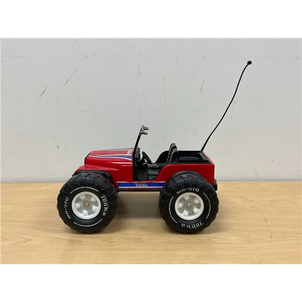 Vintage Red Tonka Jeep MR-970 (approx: 10.5")