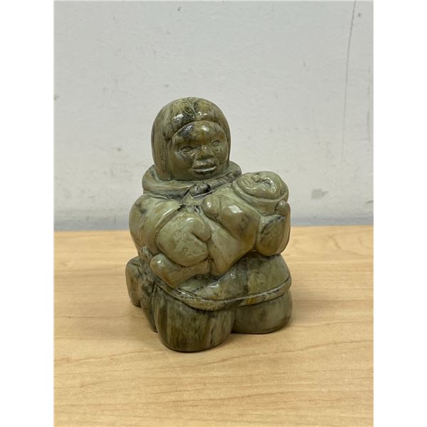 Signed Thorn (Canada) Soapstone Sculpture - Approx: 4"T