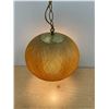 Image 3 : Mid Century Woven Spun Fiberglass Swag Lamp - Works - Approx: 12"W 11"T
