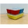 Image 1 : Vintage Pyrex Primary Colors Leftover Fridge Dishes with lids
