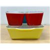 Image 5 : Vintage Pyrex Primary Colors Leftover Fridge Dishes with lids