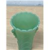 Image 4 : Vintage Fire King Jadite Deco Vase - Approx: 5.25" nice piece.