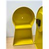 Image 4 : Ikea Yellow Metal Case PS1995 Keyhole Clock / Storage Cabinet - Approx: 18.75x11.25x5.5"