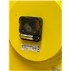 Image 5 : Ikea Yellow Metal Case PS1995 Keyhole Clock / Storage Cabinet - Approx: 18.75x11.25x5.5"