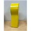 Image 6 : Ikea Yellow Metal Case PS1995 Keyhole Clock / Storage Cabinet - Approx: 18.75x11.25x5.5"