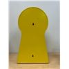 Image 7 : Ikea Yellow Metal Case PS1995 Keyhole Clock / Storage Cabinet - Approx: 18.75x11.25x5.5"