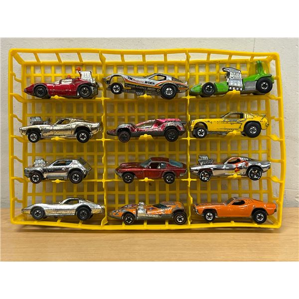12 Vintage Hot Wheels Diecast cars (Some Redlines) - Condition varies, see all photos