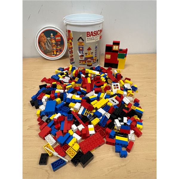 Vintage Lego Basic Building Toy Set with Original Container - see all photos