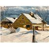 Image 3 : Neil Hoogstraten Winter Scene - Frame: 27.25x22.25"