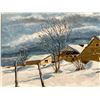 Image 4 : Neil Hoogstraten Winter Scene - Frame: 27.25x22.25"