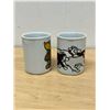 Image 4 : 2 Marc Tetro (Canada) Animal Theme Coffee Mugs - see all photos