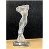 Image 7 : Signed Lalique France Nude Dancer Frosted Crystal Glass Figure - Approx: 9.25"T