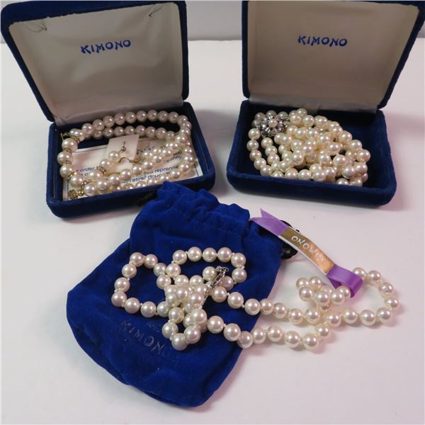 KIMONO Pearl Jewelery lot - see description and photos
