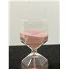 Image 2 : Hand Made Art Glass Hexagon Hour Glass Sand Timer 6.25"