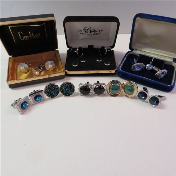 Men's cuff links lot - see description and photos