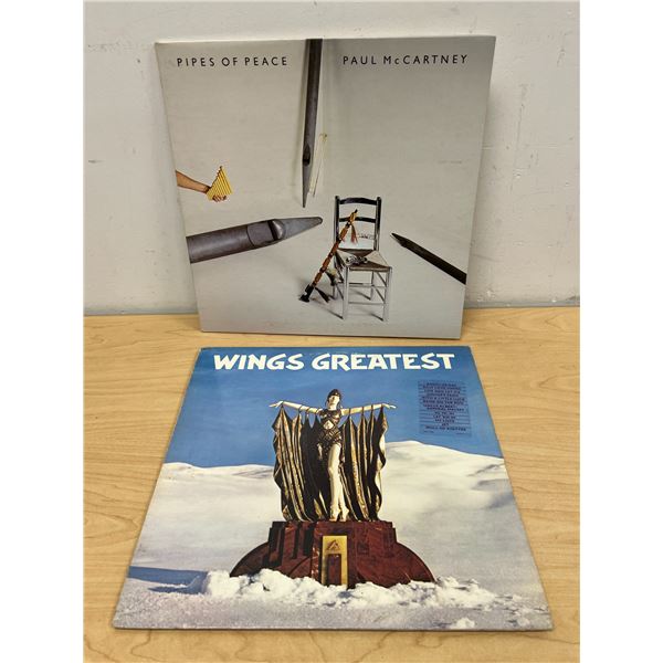 Paul McCartney & Wings LP Records - Pipes of Peace & Wings Greatest Hits