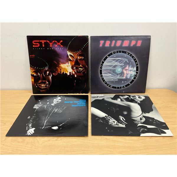 4 LP Records - Styx / Triumph / Scorpions / George Thorogood