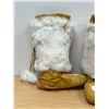 Image 4 : Beaded Leather with Fur Mukluks - Foot Approx: 10x4" & 14"T