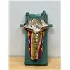 Image 2 : First Nations Tikinagan Beaded Cradleboard Baby Carrier - Approx: 15x7"
