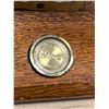 Image 4 : Small Brass English Scale On Wood Base - Base approx: 7x4"