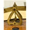 Image 7 : Small Brass English Scale On Wood Base - Base approx: 7x4"