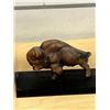 Image 4 : Vintage Acrylic Bison Bookends - Approx: 4.5"W and 4.5"T