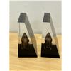 Image 5 : Vintage Acrylic Bison Bookends - Approx: 4.5"W and 4.5"T