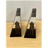 Image 6 : Vintage Acrylic Bison Bookends - Approx: 4.5"W and 4.5"T