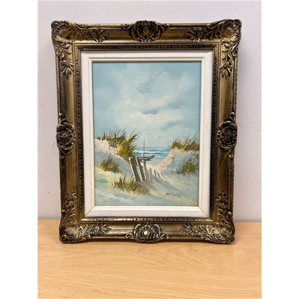 M. Tayler Original Painting - Frame Approx: 22.5 x 18.5"
