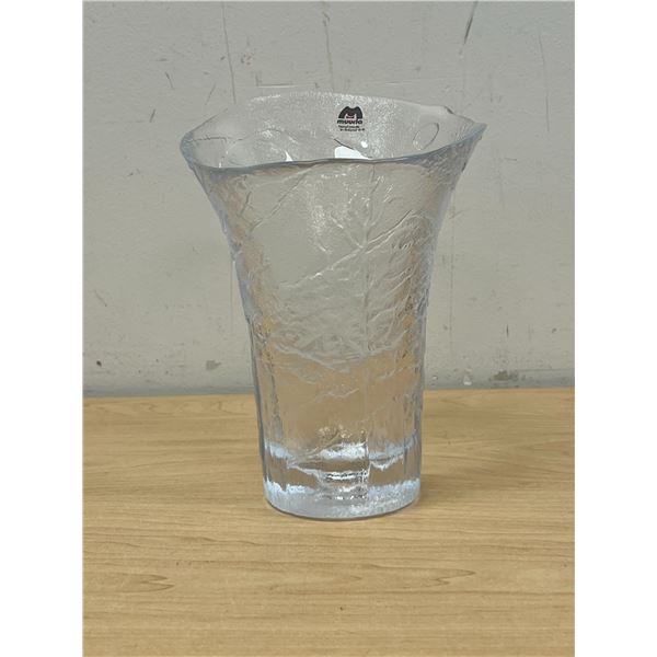 Muurla (Finland) Textured Art Glass Vase - Approx: 7.5" tall