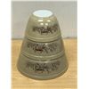Image 1 : 3 Pyrex Forest Fancies Nesting Mixing Bowls - excellent used condition - largest 2.5L