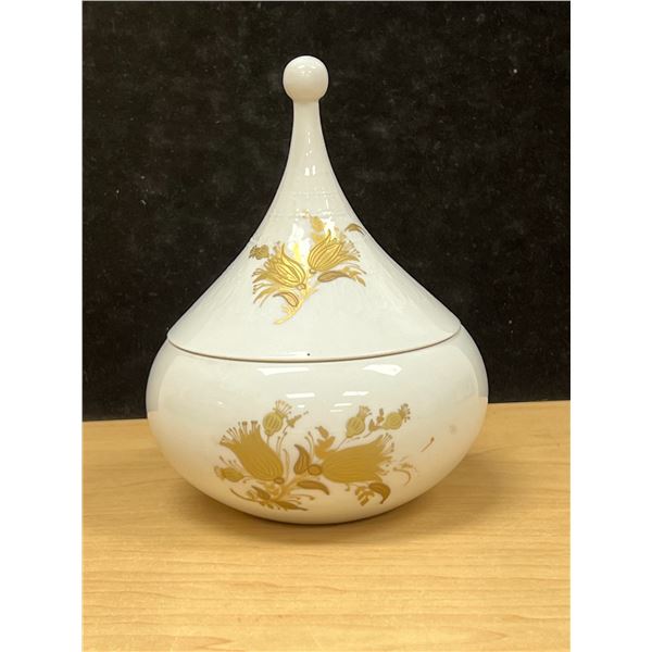 Mid Century Rosenthal (Germany) Studio-Linie Covered Bowl Candy Dish 6"T 4.5"W