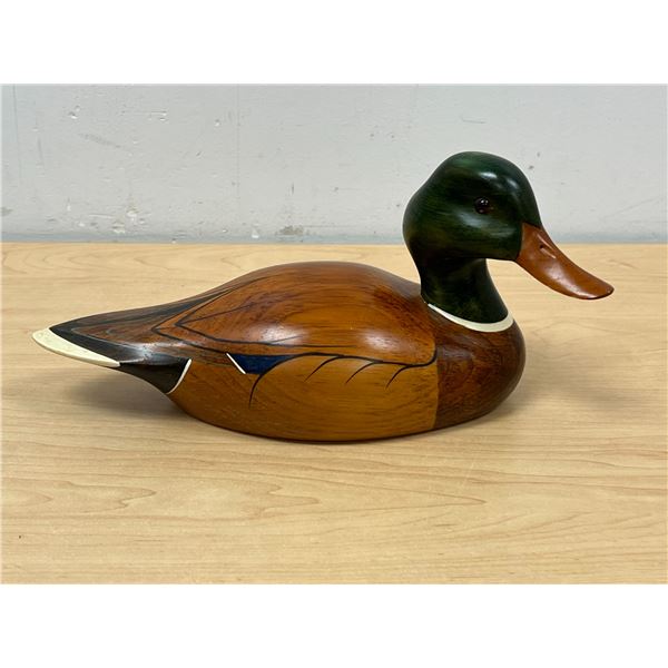 Country Traditions Original Carving カナダ Ron Sadler Country Traditions Wood Carved Mallard Duck - approx: 10