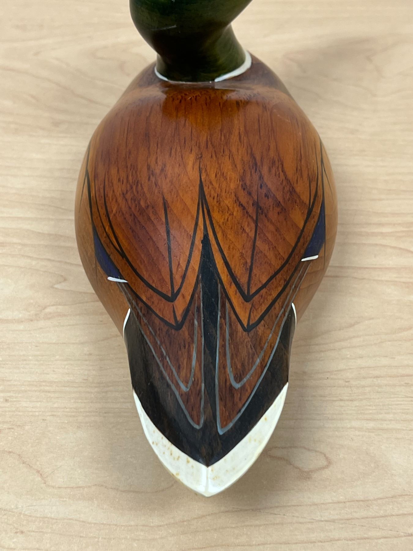 Ron Sadler Country Traditions Wood Carved Mallard Duck - approx: 10