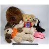 Image 1 : LOT OF PLUSH ANIMALS INCLUDING STAR WARS CHEWBACCA