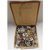Image 1 : VINTAGE BOX FULL OF ASSORTED MIXED JEWELRY