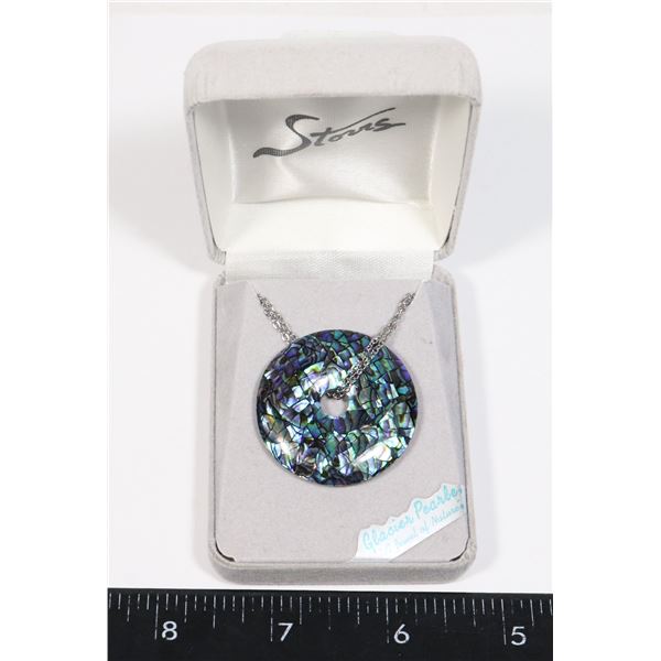 GLACIER PEARLE MOSAIC WHEEL NECKLACE "A JEWEL OF