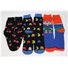 Image 1 : 3 NEW PAIRS OF ADULT SIZE MIXED FUN PATTERN THEME