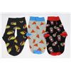 Image 1 : 3 NEW PAIRS OF ADULT SIZE JUNK FOOD THEME SOCKS