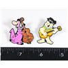 Image 1 : NEW FLINTSTONE THEME ROCKIN' FRED AND DINO LAPEL