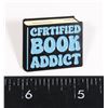 Image 1 : NEW BOOK THEME LAPEL PIN CERTIFIED BOOK ADDICT