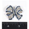 Image 1 : NEW SILVER TONE BLUE AND CLEAR RHINESTONE BROOCH