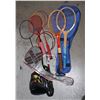 Image 1 : LOT OF USED BADMINTON RACKETS