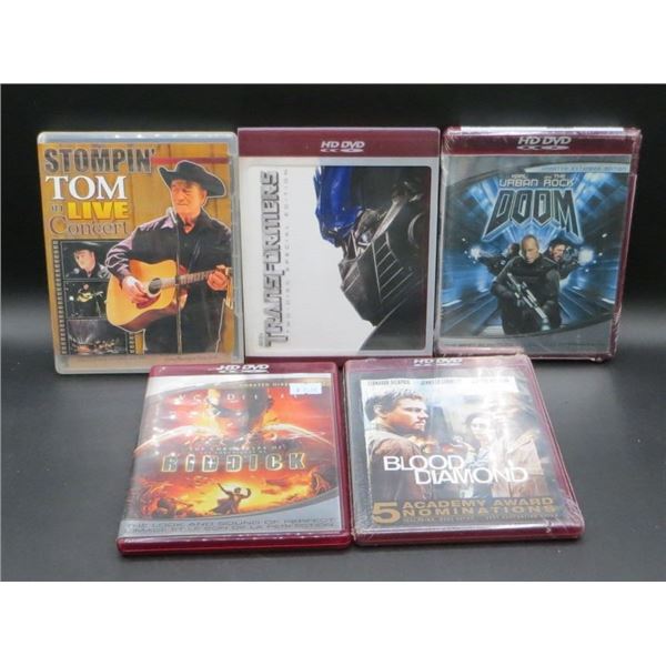 Lot Of 5 Various HD DVD Discs