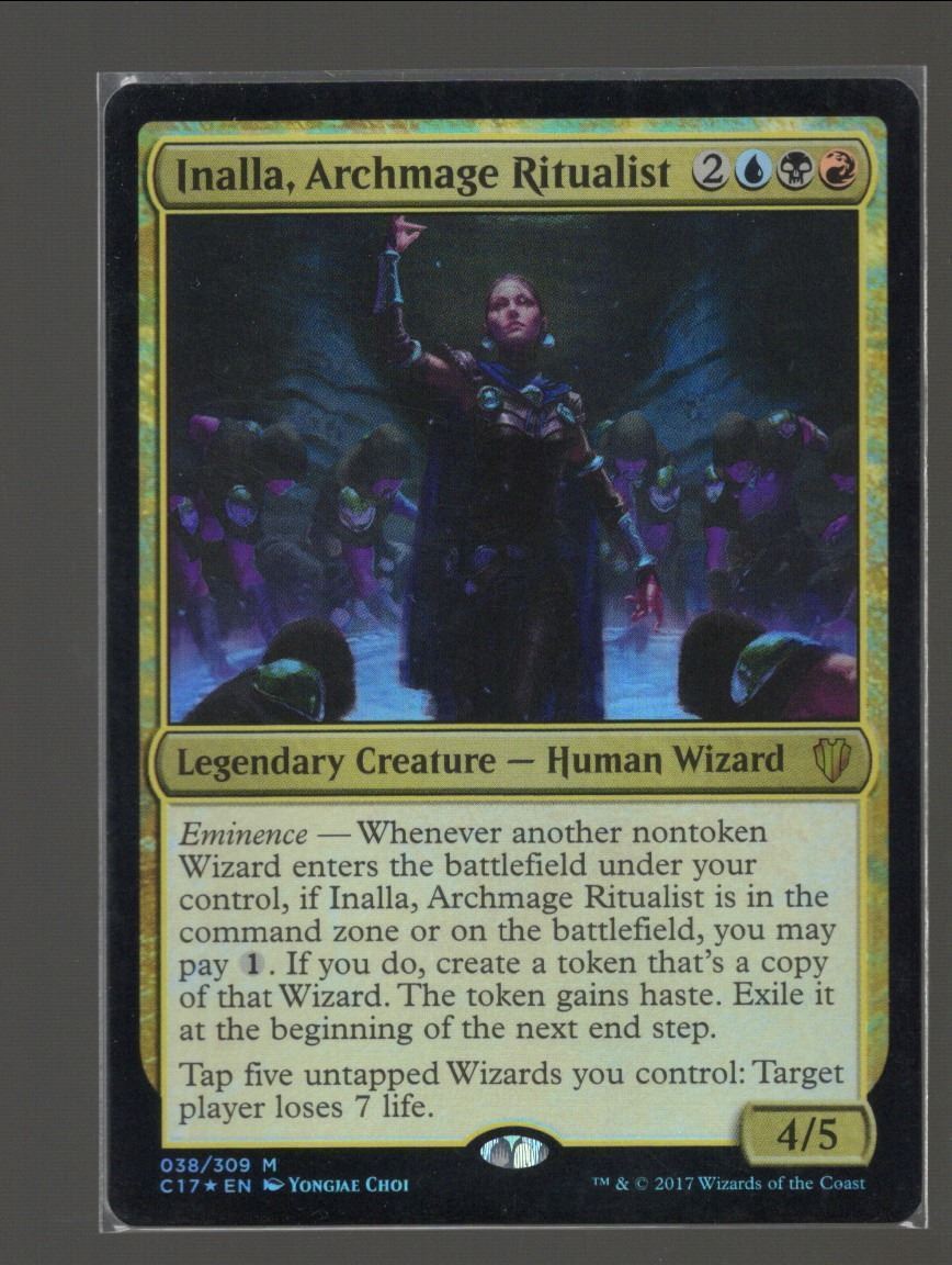 Magic the Gathering Inalla, Archmage Ritualist FOIL Commander 2017