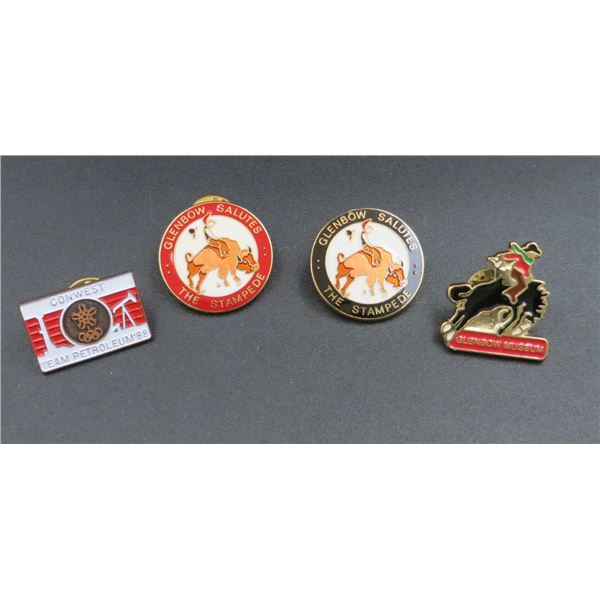 4 Various Enamel Collector Pins