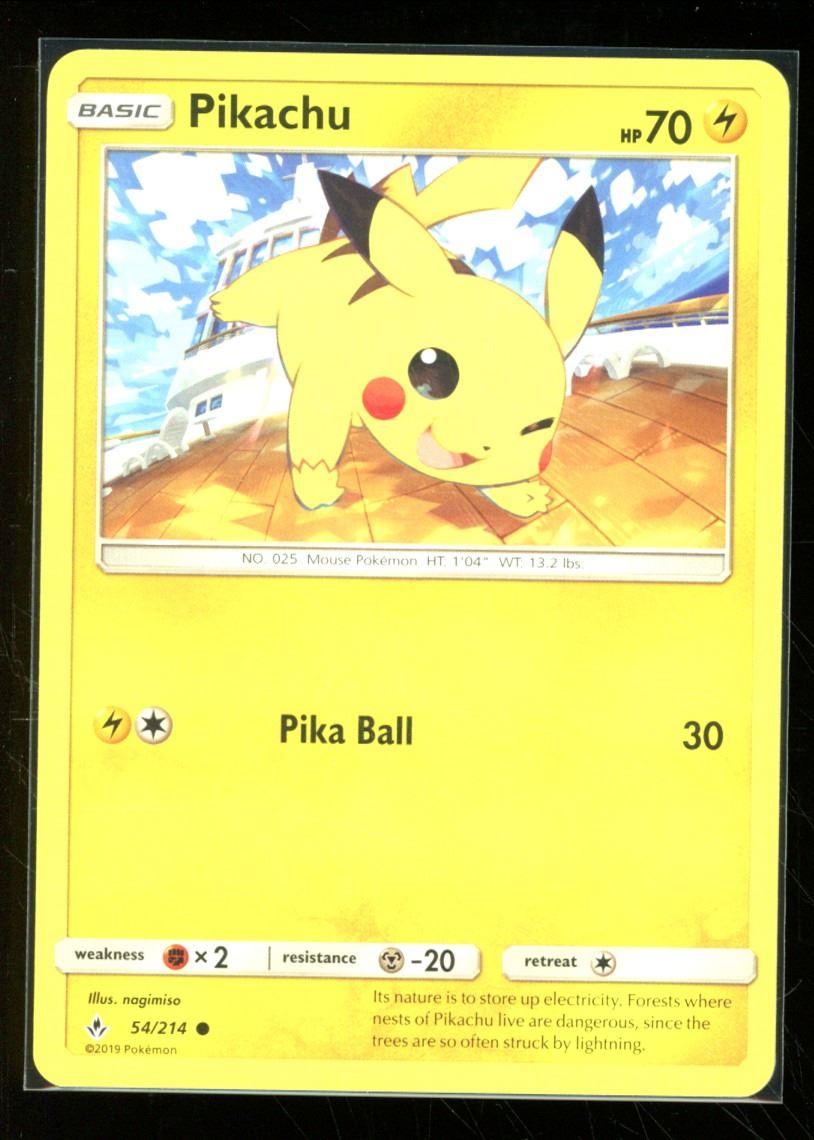 Pokemon Pikachu - 54/214 - Common Unbroken Bonds